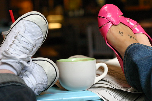Shoes and a Latte