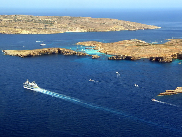 Comino and Gozo - aerial view