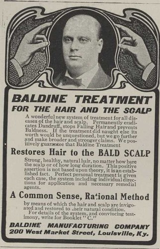 1902 Baldness Cure Ad