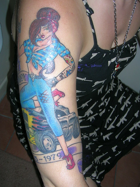hot rod pin up all DONE by City the NZ Cupcake Queen