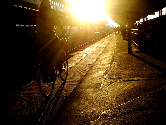 Copenhagen Train Station Bike Riding *