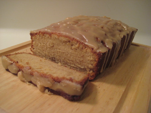 Brown Sugar Pound Cake with Caramel Glaze
