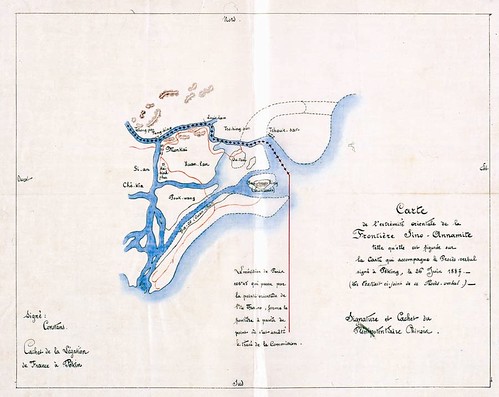 Bản đồ phân định vịnh Bác Việt