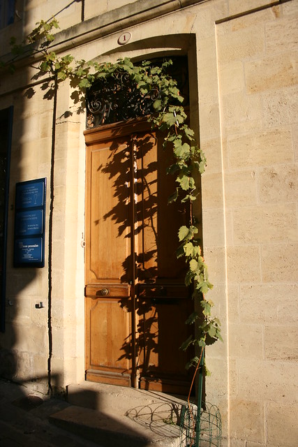 One door in St-Emilion town