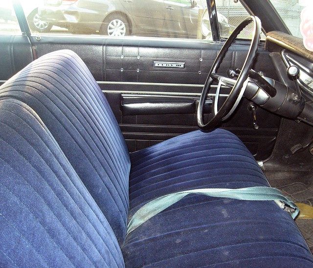 1968 Plymouth Fury III interior Bucket seats were still a pricey option in