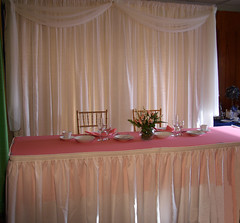 Head Table with Backdrop