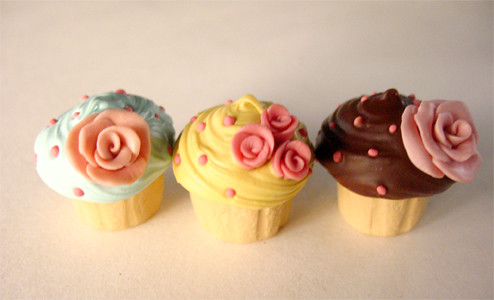 my favorite batch of cupcakes made from polymer clay 