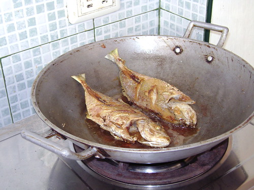 Fried fish for breakfast