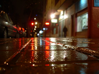 Noche de lluvia en ZGZ