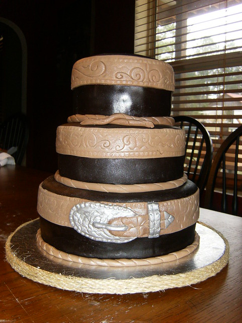 Western Wedding Cake Chocolate Fondant