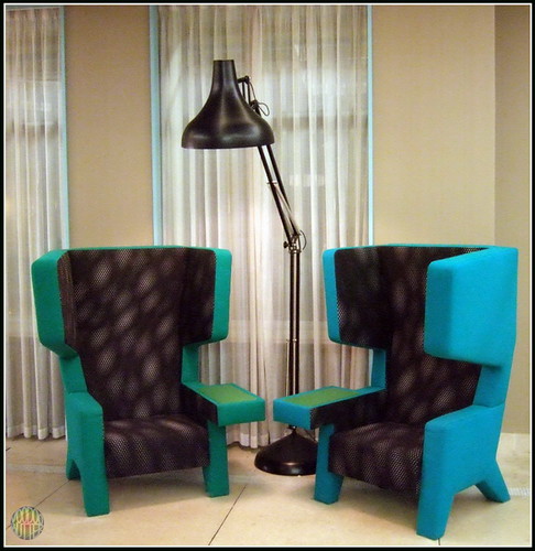 2 chairs & a lamp