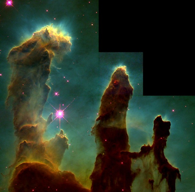 Eagle Nebula Details: Pillars of Creation