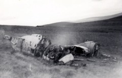 Aircraft Wreckage on West Renfrewshire Hills