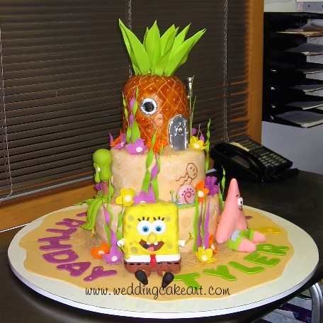 Spongebob Birthday Cake on Sponge Bob Cake   Flickr   Photo Sharing