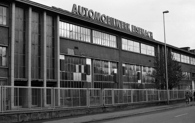 Wartburg car factory shortly before demolition