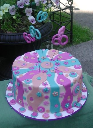 60th Birthday Cake on Groovy 60th Birthday Cake    Flickr   Photo Sharing