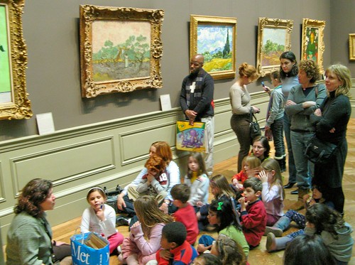 Children discovering Van Gogh