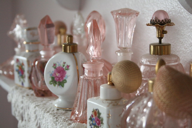 Vintage Pink Perfume Bottles | Flickr - Photo Sharing