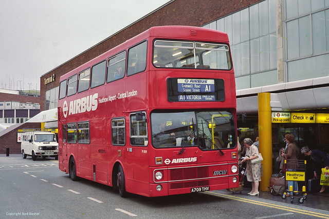 London Transport Airbus Metrobus M1009 at Heathrow Airport Terminal 2