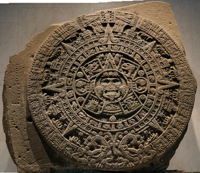 Aztec Calendar at the Anthropology Museum in Mexico City: Flikr user Michael McCarty