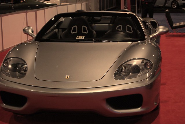 Grey Ferrari Spyder