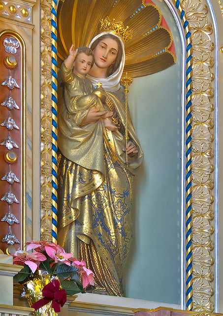 Saint Joseph Shrine, in Saint Louis, Missouri, USA - statue of Mary 2