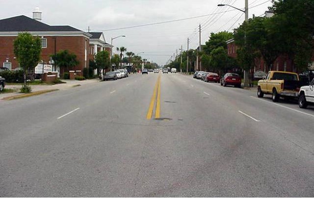 Edgewater Dr. in Orlando, FL Before Road Diet