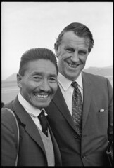 Sir Edmund Hillary and Sherpa Tensing Norgay in Wellington, 1971