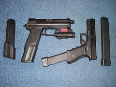 Hk and Glock with extended Clips