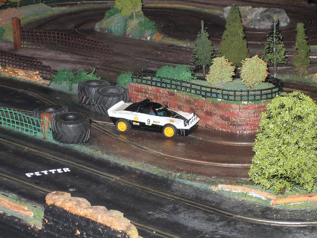 Aberstone slot car rally track stage chicane