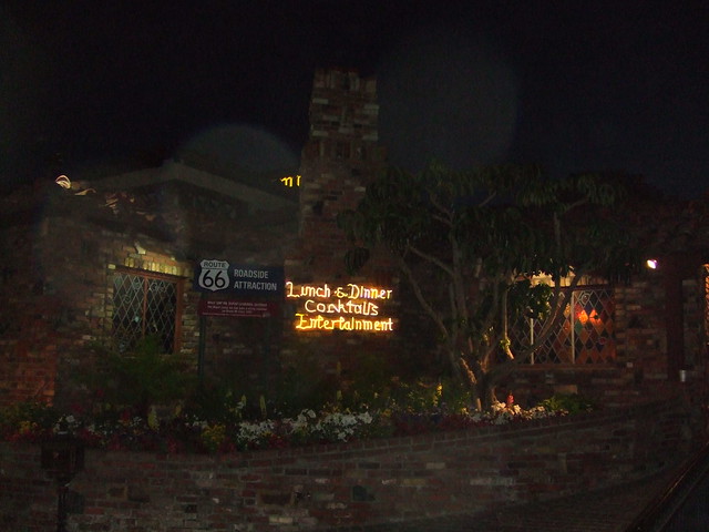 Magic Lamp Inn entrance from parking lot