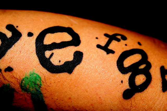 alphabet tattoo 1 Jason Bradbury at Atomic Tattoo helped me out with this