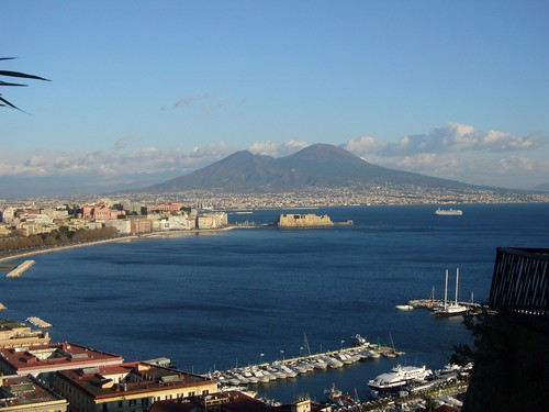 Napoli ed il Vesuvio.
