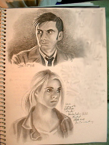 David Tennant and Billie Piper This is a page out of my journal where I