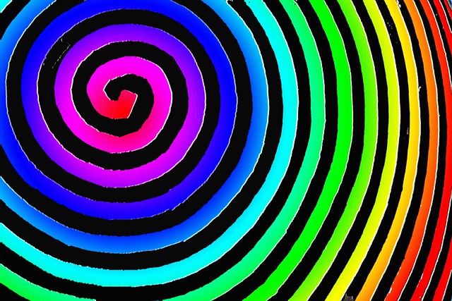 Pop art spiral