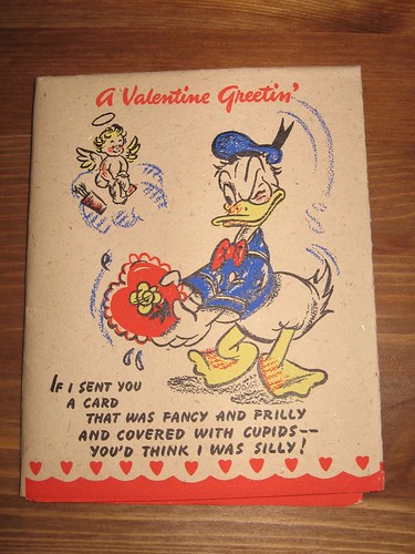 Vintage Donald Duck Valentine's Day card 1