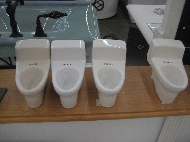 Tiny models of toilets Tubz Fremont California