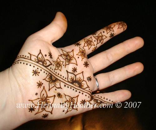 Original flower henna design wwwhennabyheathercom 