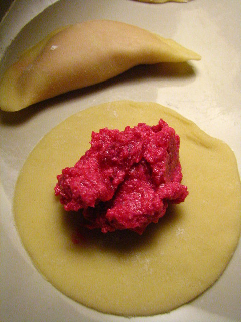 Casunziei - Beet Filled Ravioli in a Poppy Seed Sage Brown Butter Sauce