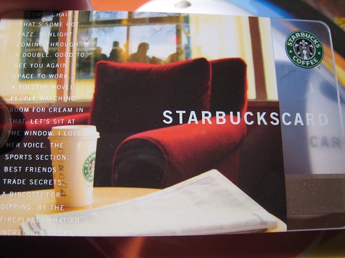 Photo:Starbucks Card By:bizmac