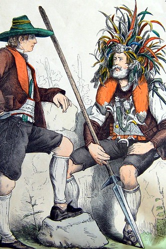Illustration of men from Tyrol