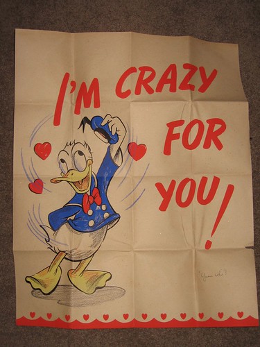 Vintage Donald Duck Valentine's Day card 5