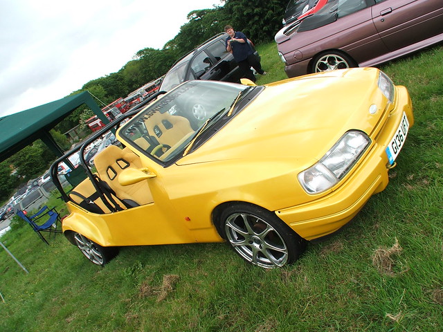 A strange modified Ford Sierra that appeared at the Duchy Capri Club Classic 