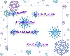 Birthday March 6 /Snow Day Mar. 11 2006