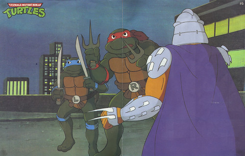 TEENAGE MUTANT NINJA TURTLES :: Limited Edition Turtle Poster / Toy Checklist # 6 i (( 1991 ))