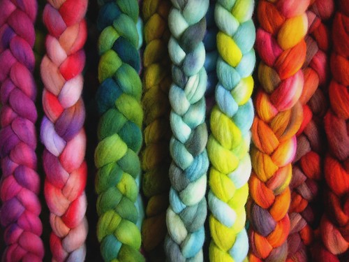 Hand Dyed Merino Wool Rovings