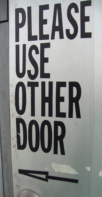 Please Use Other Door