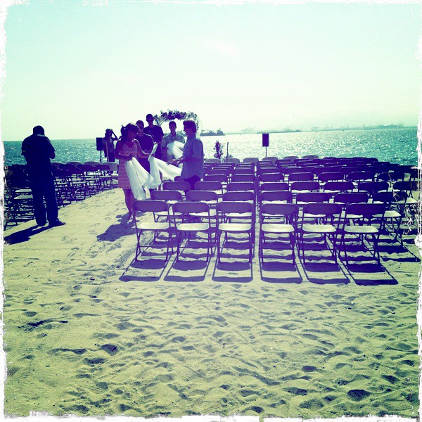 Long Beach Wedding SetUp