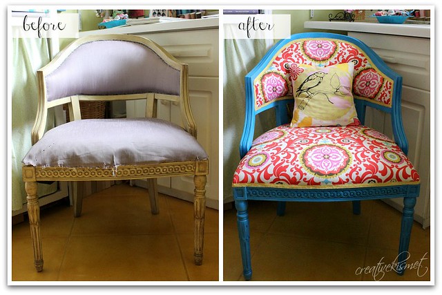 before after chair makeover