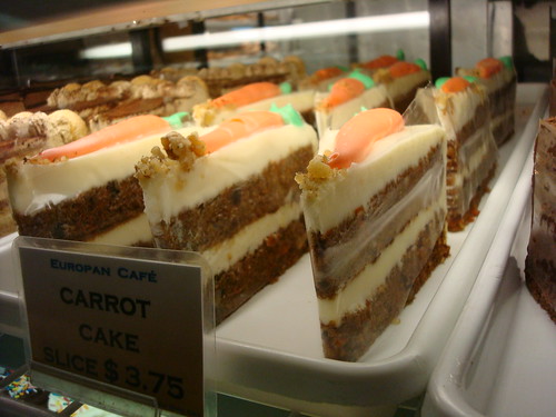 Carrot Cakes, Europa Cafe, Penn Station